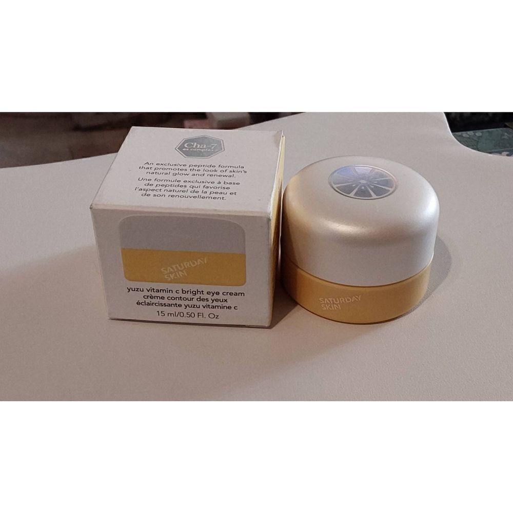 BNIB~Saturday Skin Yuzu Vitamin C Bright Eye Cream 15ml/0.50 fl oz